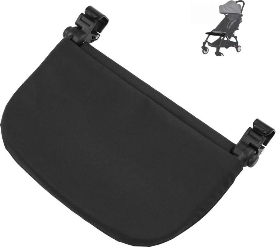 21 cm Uitbreiding Voetsteun voor Kinderwagen Voetsteun Accessoire Zwart