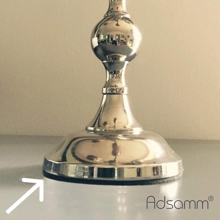 210x zelfklevende viltglijders Zwart ø 30 mm Rond Meubelviltglijders Dikte 35 mm Meubel- en vloerbescherming