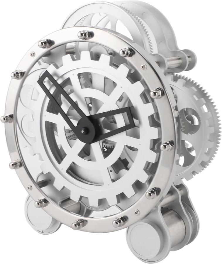 24 Inch Europese Mechanische Stalen Tandwiel Klok Zwivel Metal Desk Klok voor Woonkamer en Studie