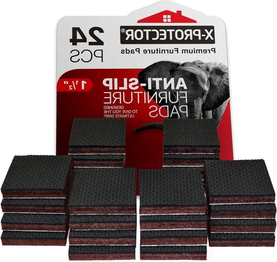 24 premium antislip meubelpads 1 2 inch rubberen voeten vloerbeschermers meubelgrijpers