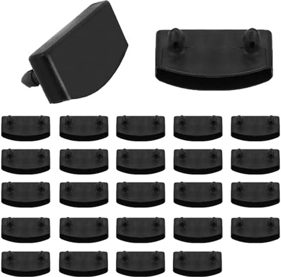24 Stuks Lattenbodemhouders Zwarte Kunststof Bedlattenhouders voor Vervanging