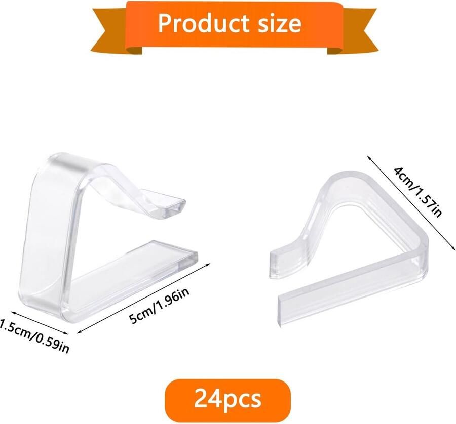 24 stuks tafelkleden klemmen kunststof klem tafelkleed bevestigingsklemmen outdoor tafelkleedhouders tafelafdekkingsklemmen voor dikke tafels tuintafel camping picknick