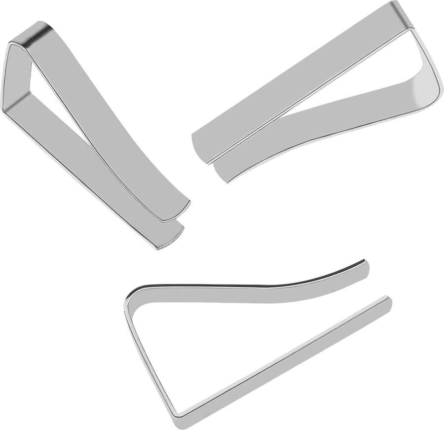 [24 stuks] Tafelkleedclips Elastische tafelkleedklemmen van roestvrij staal 55 mm verstelbare clip met veerbelaste houderclip met grote mond