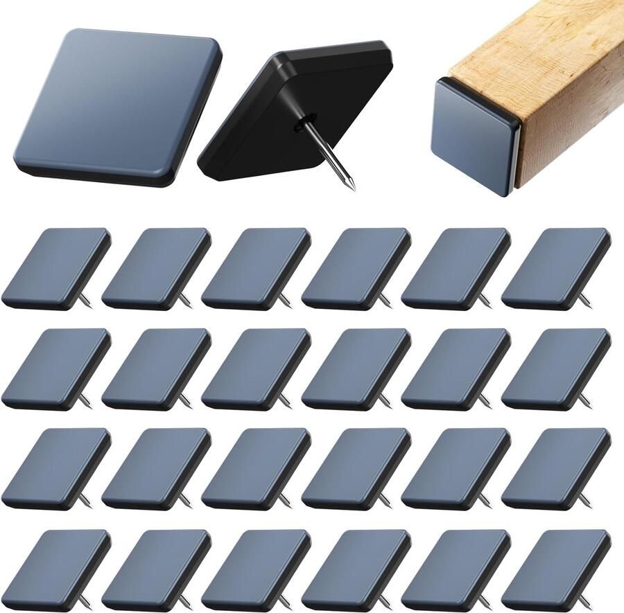 24 stuks Teflon glijders meubelbescherming vloerbescherming
