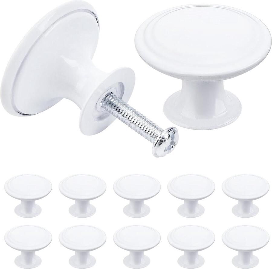 24 stuks vintage kastknoppen chique ladeknoppen antieke stijl keukenkasthandgrepen 30 mm ronde meubeldeurknoppen klassiek design nostalgisch woninginrichting