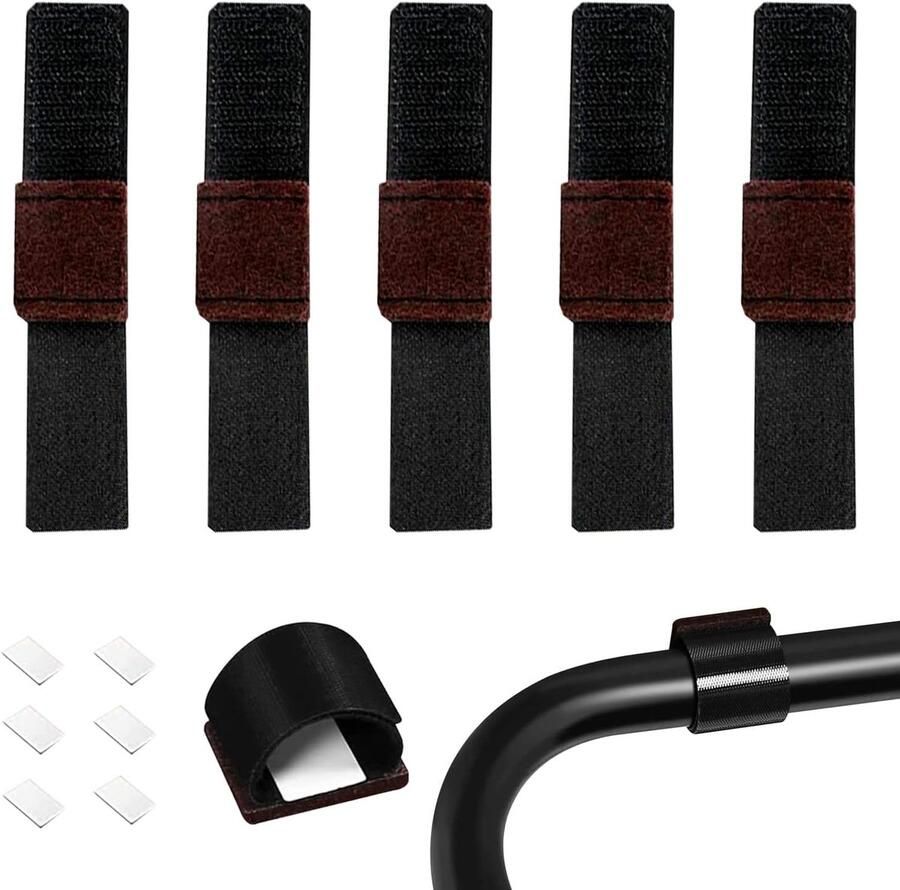 24 stuks vloerbeschermers voor stoelen stoelpootbeschermers klittenbandsluiting parketbeschermers geschikt voor sledestoelen schommelstoel antislip en geluidsreductie (24)