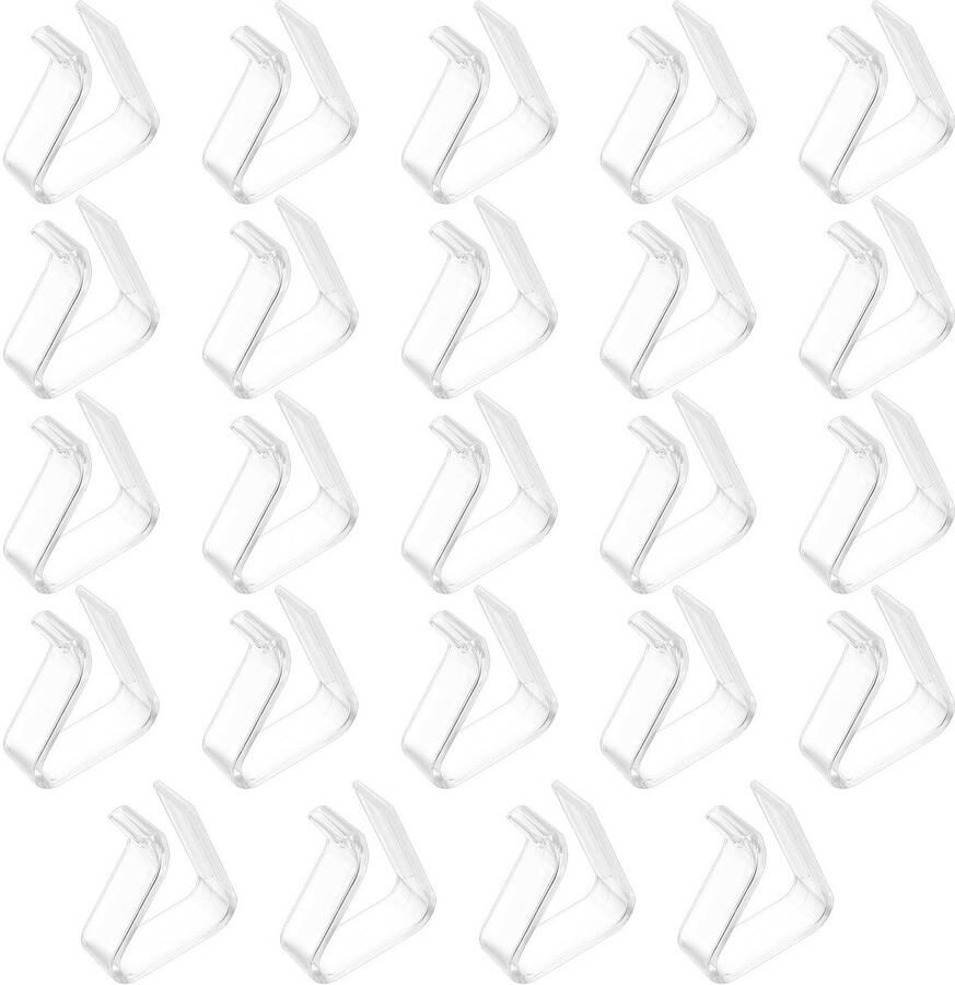24 tafelkleedklemmen tafelklemmen tafelkleedklemmen buiten transparante tafelkleedhouders buiten flexibele tafelkleedklemmen voor tafels van 20-35 mm dik houderklemmen