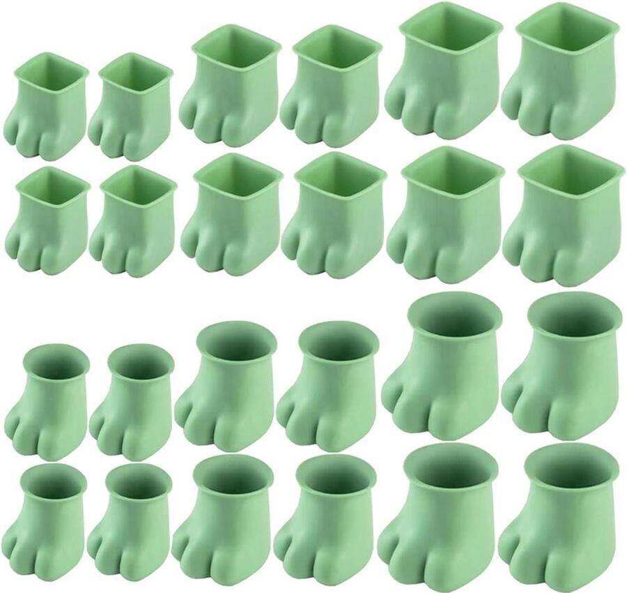 24 Stks Siliconen Stoel Been Vloerbeschermers Voorkomt Krassen en Ruis