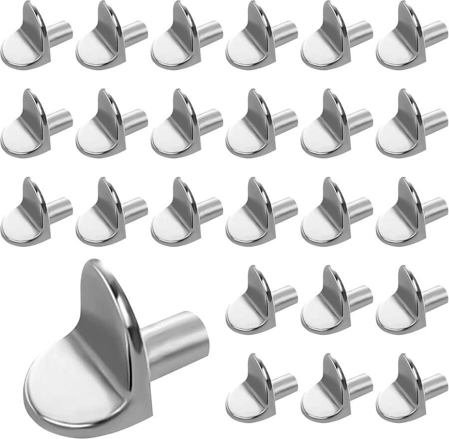 25 stuks plankdragers meubelrek pennen rek inlegplankhouder L-vorm plankhouder kastmeubel plankpennen voor boekenkasten kasten keukenkasten