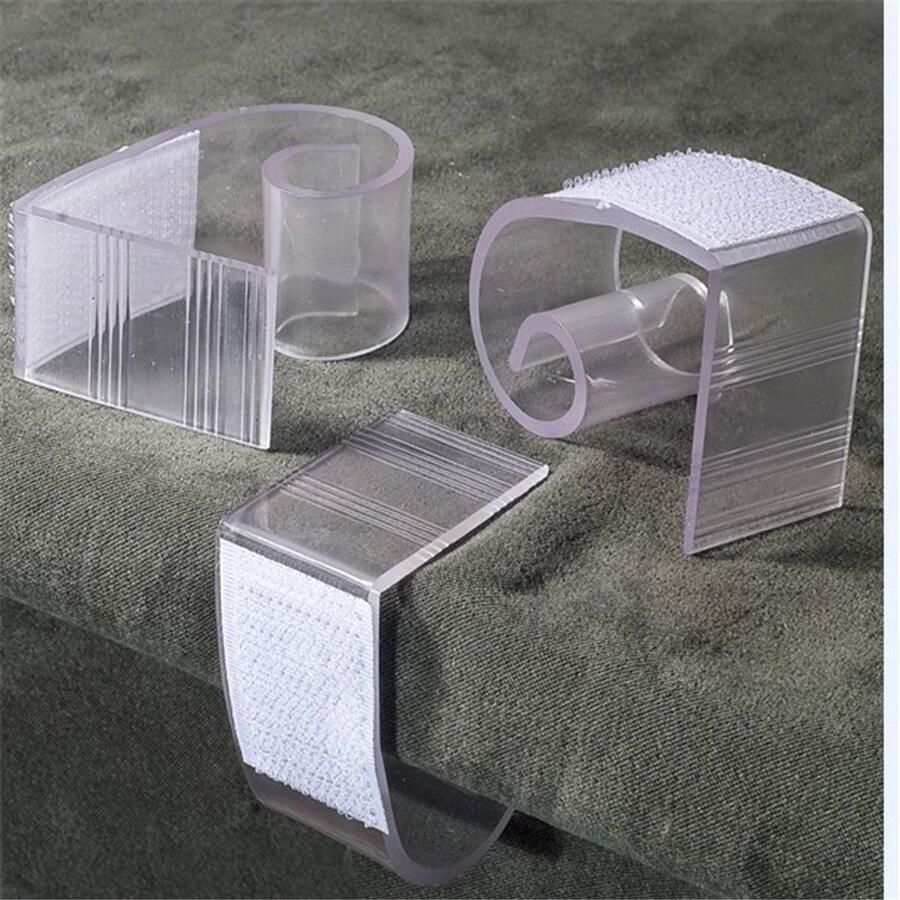 25 stuks transparante plastic tafelrokkenclips van 3-4 5 cm