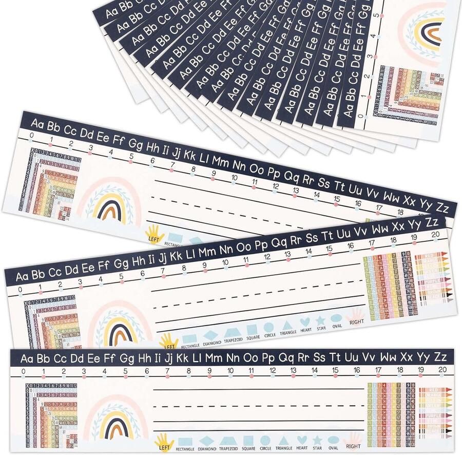 25pcs Bohemian Style Student Naamplaten Classroom Naamplaten voor Studenten Desk Naamplaten Kindergarten Gebruik