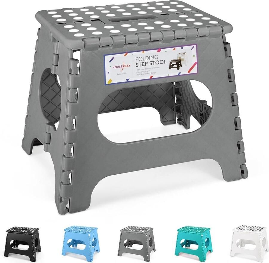 27cm opstapje opvouwbare kruk kinderklapstoel kruk opvouwbare kinderkruk opvouwbare kruk opvouwbare kruk opstapje kindervoetenbank (grijs)