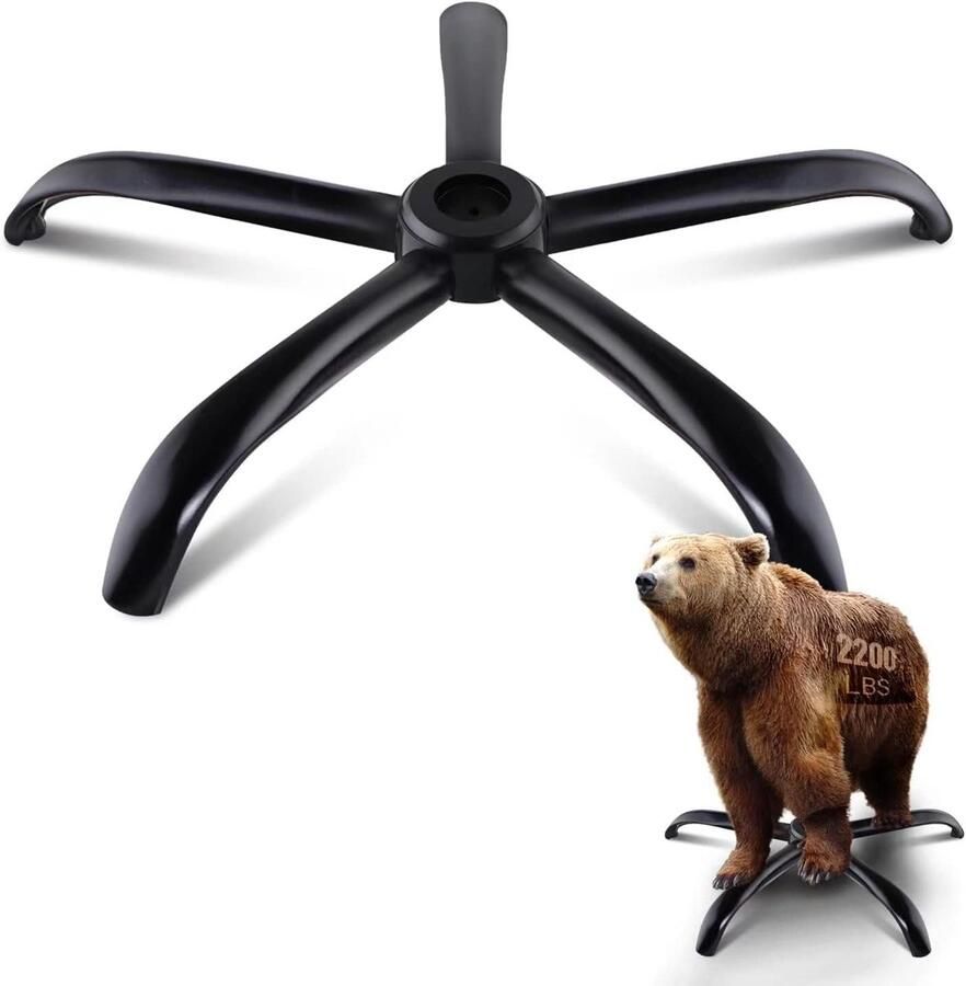 28-inch Zware Bureaustoel Basis Vervangingsonderdelen voor Stabiele Stoelen