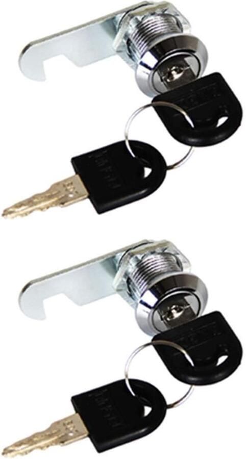 2pcs 30mm Security Lock Cabinet Drawer Security Mailbox Locks with 4 Keys for Cabinet Drawer Wardrobe Mailbox and Tool Box Different with Key