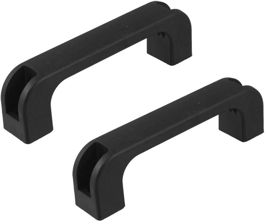 2Pcs D-vormige Plastieken Meubelgreep Zwart 120mm