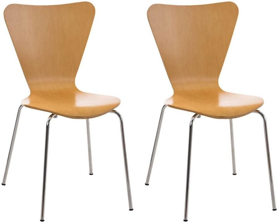 2x Ergonomische Bezoekersstoelen Wachtkamerstoelen Comfortabele Zitting Stapelbaar Design
