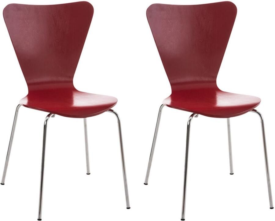 2x Ergonomische Bezoekersstoelen Wachtkamerstoelen Comfortabele Zitting Stapelbaar Design