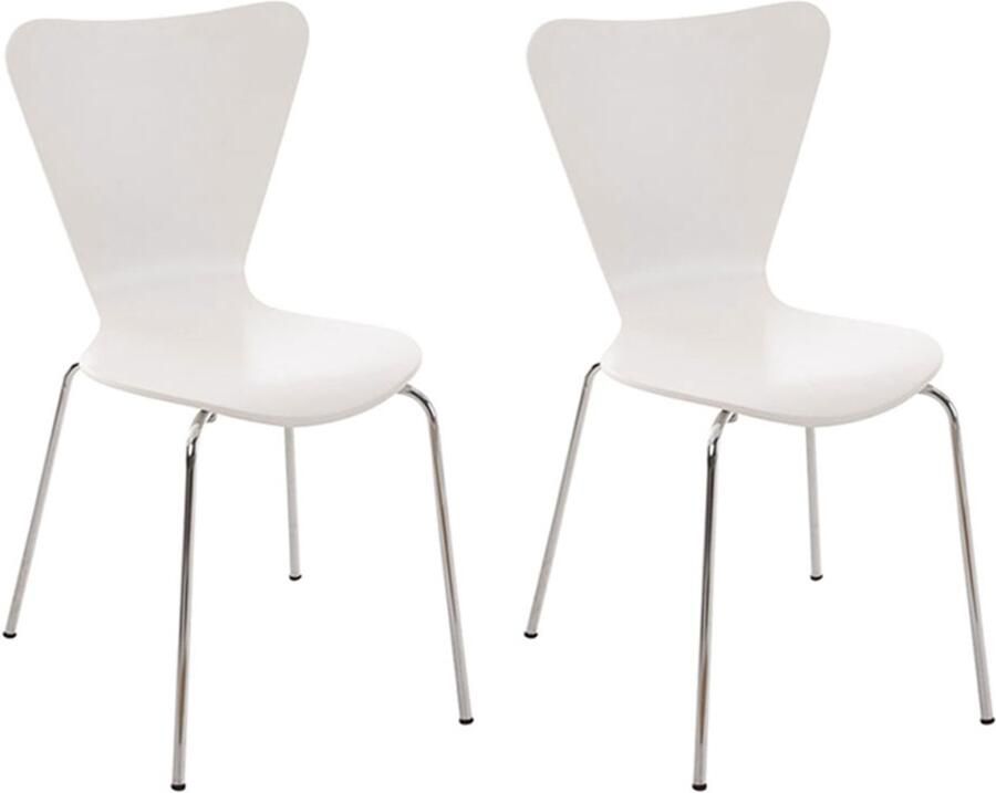 2x Ergonomische Bezoekersstoelen Wachtkamerstoelen Comfortabele Zitting Stapelbaar Design
