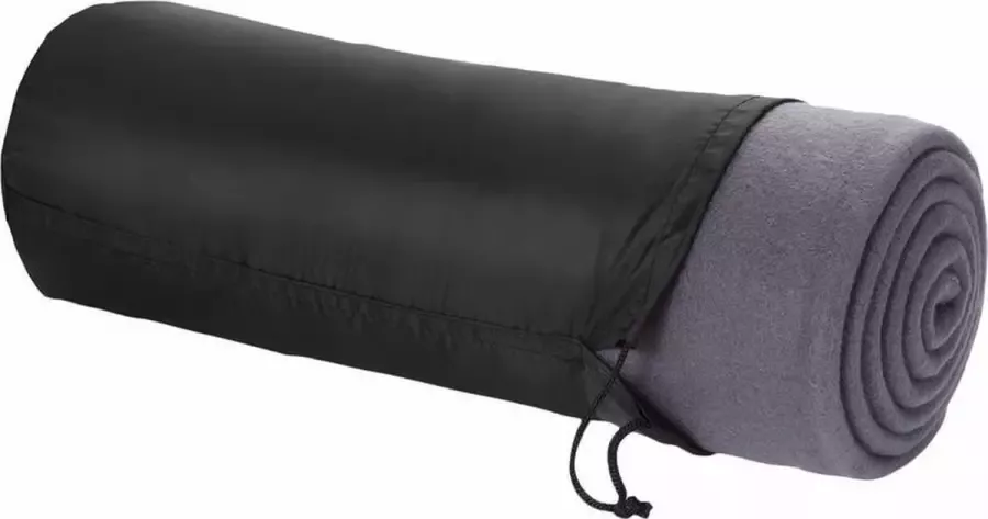 2x Fleece bank deken plaid antraciet grijs 150 x 120 cm warme huis woon dekens