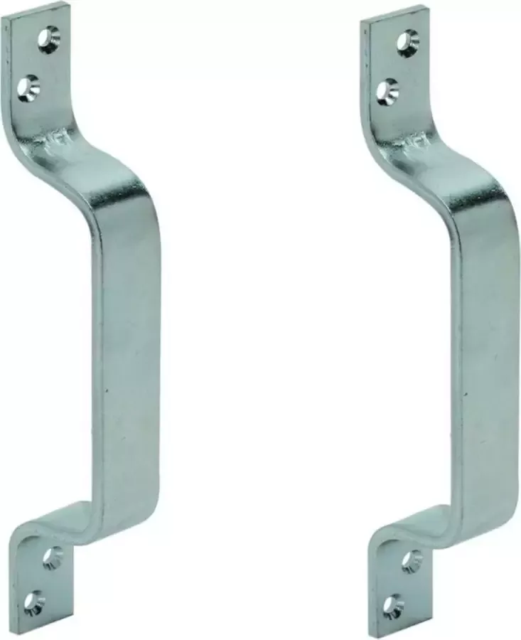 2x Handgrepen meubelgrepen staal verzinkt 21 cm handvatten voor meubels schuifdeuren kasten lades deurgrepen keukengrepen
