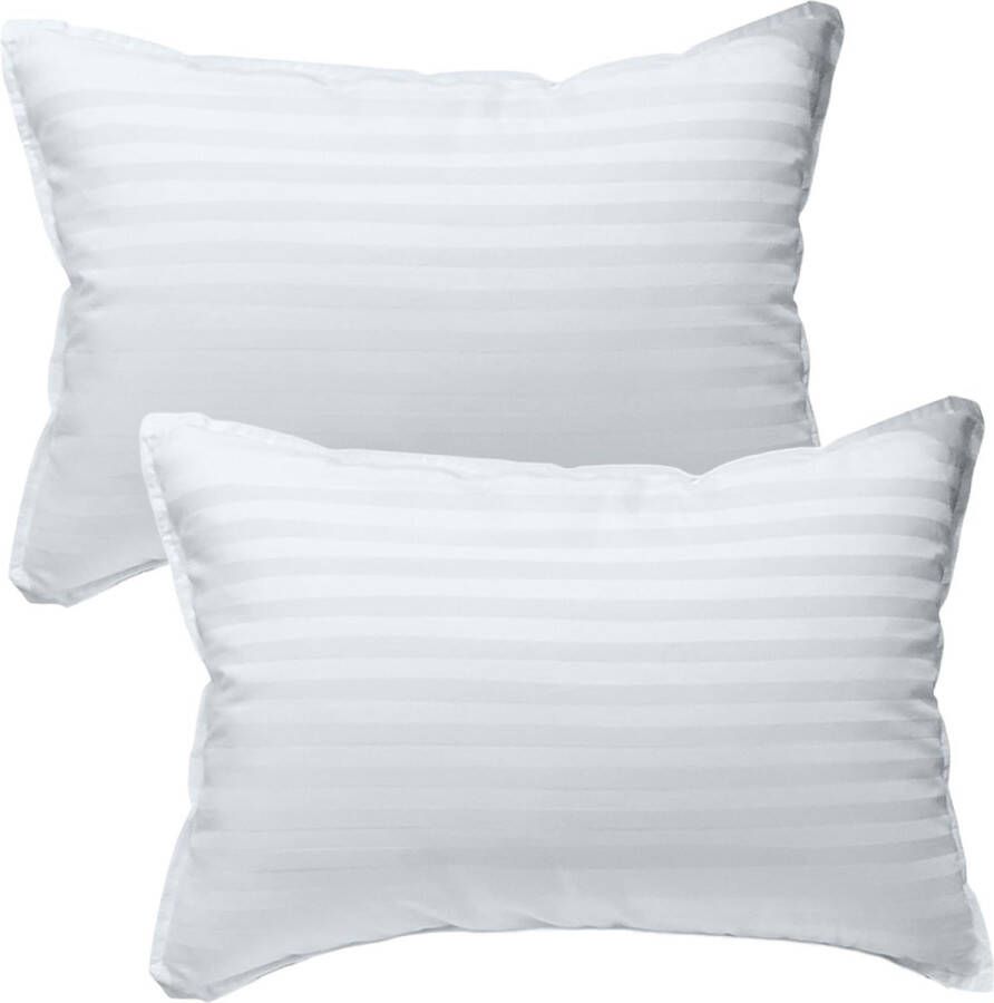 (2x)- Hoofdkussen van 300T Cotton & dons alternatief filling voor baby bed achter nekkussen pillows for bed sleeping in hotel cushion voor sofa Neck -pregnancy pillow kussens