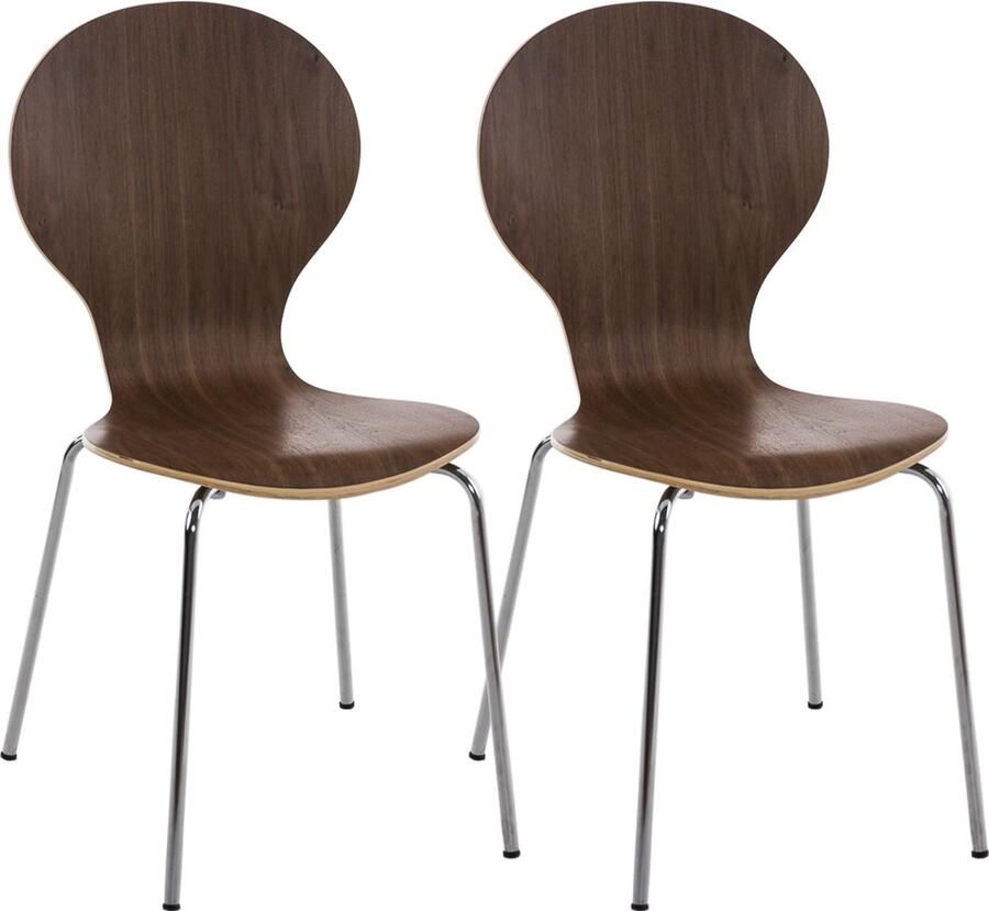 2x Stapelbare Bezoekersstoelen Ergonomische Zit Ruimtebesparend Design