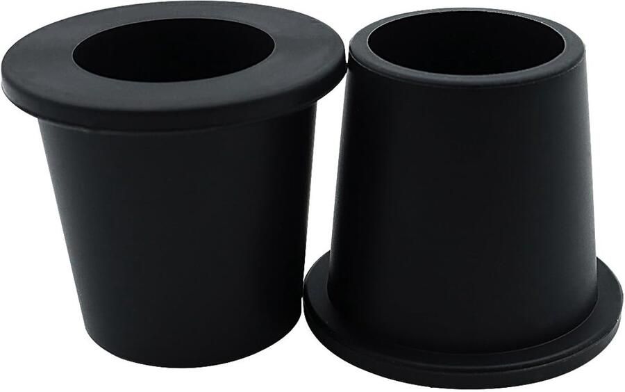 2x Tafel Parasol Gat Ringen Zachte Silicone Voor Tuin Koffie- en Theezaken (Zwart)