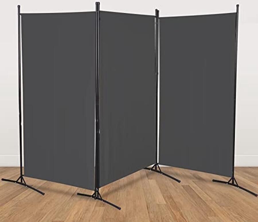 3-delige Paravent 260 x 180 cm Opvouwbare Scheidingswand voor Balkon en Buiten