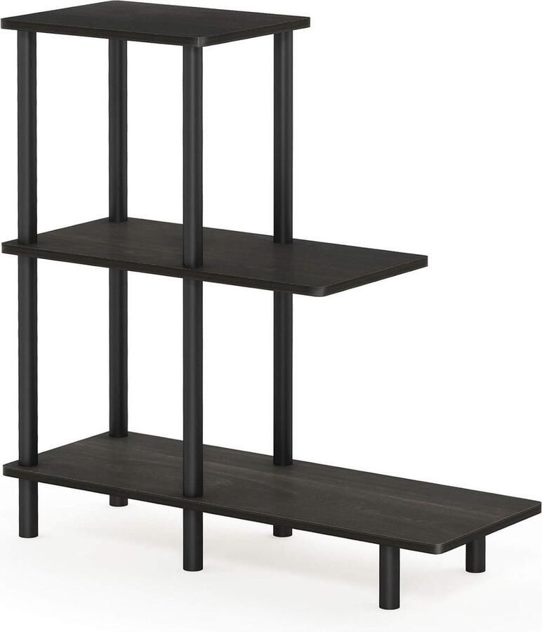 3-dier sofa Side Table Tall Industrieel Espresso zwart