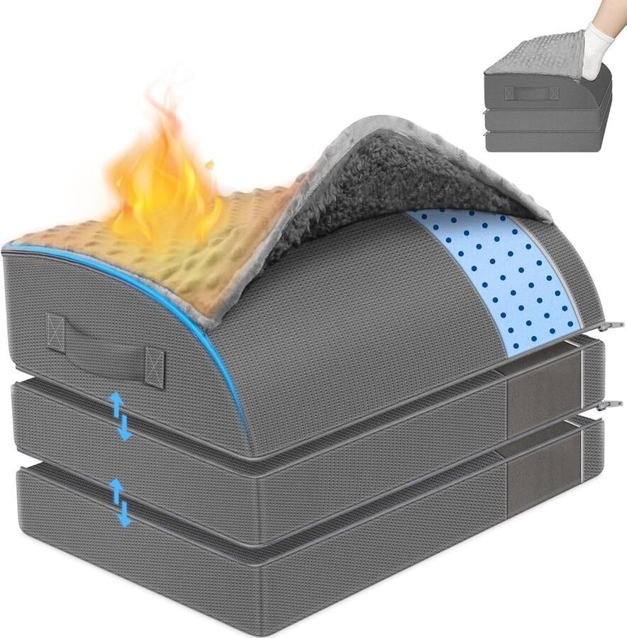 3-in-1 Voetsteun Onder Bureau Ergonomisch Ontwerp 1 stuk