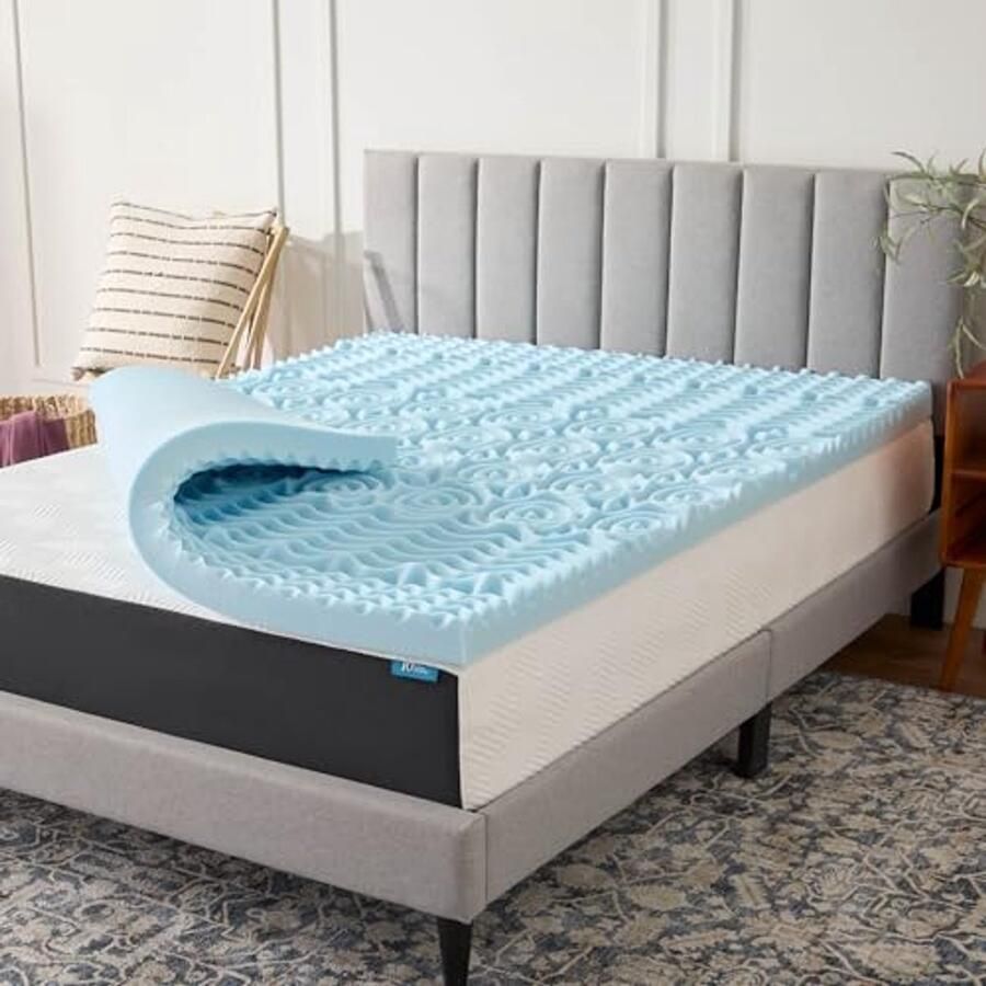 3 Inch Gel Memory Foam Matras Topper voor Twin XL Koeling en Comfort Zones
