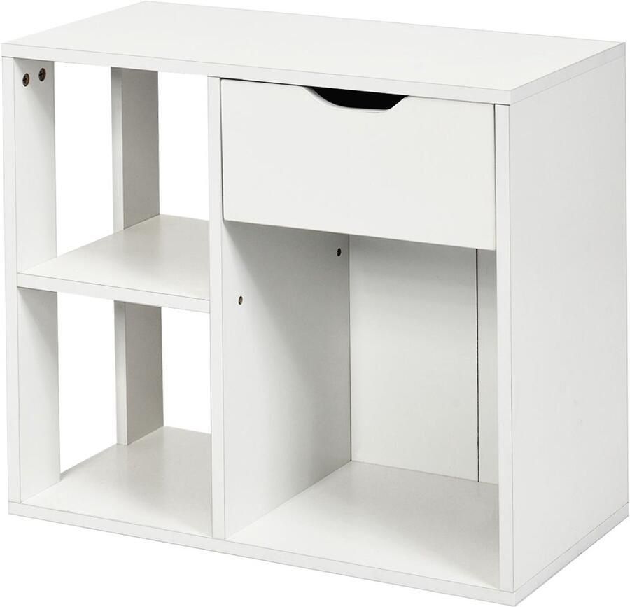 3-laags bijzettafel – Industriële salontafel met opbergplank multifunctioneel voor woonkamer en slaapkamer