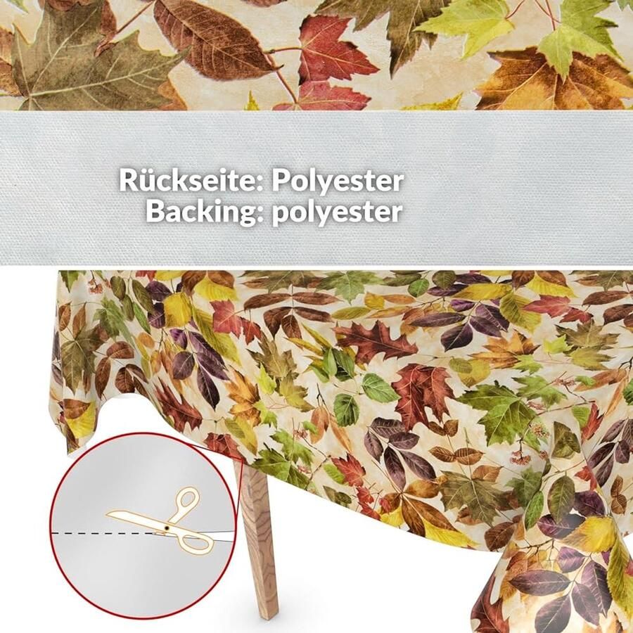 3-laags tafelkleed onderhoudsvriendelijk geschikt voor binnen en buiten 1 stuk