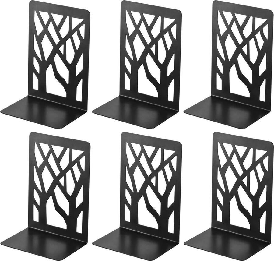 3 paar boekensteunen boekensteun van metaal boekenhouder rek boekenstopper boekenhouder onzichtbare boekenkast voor boekenkast keuken kantoor school bibliotheek zwart