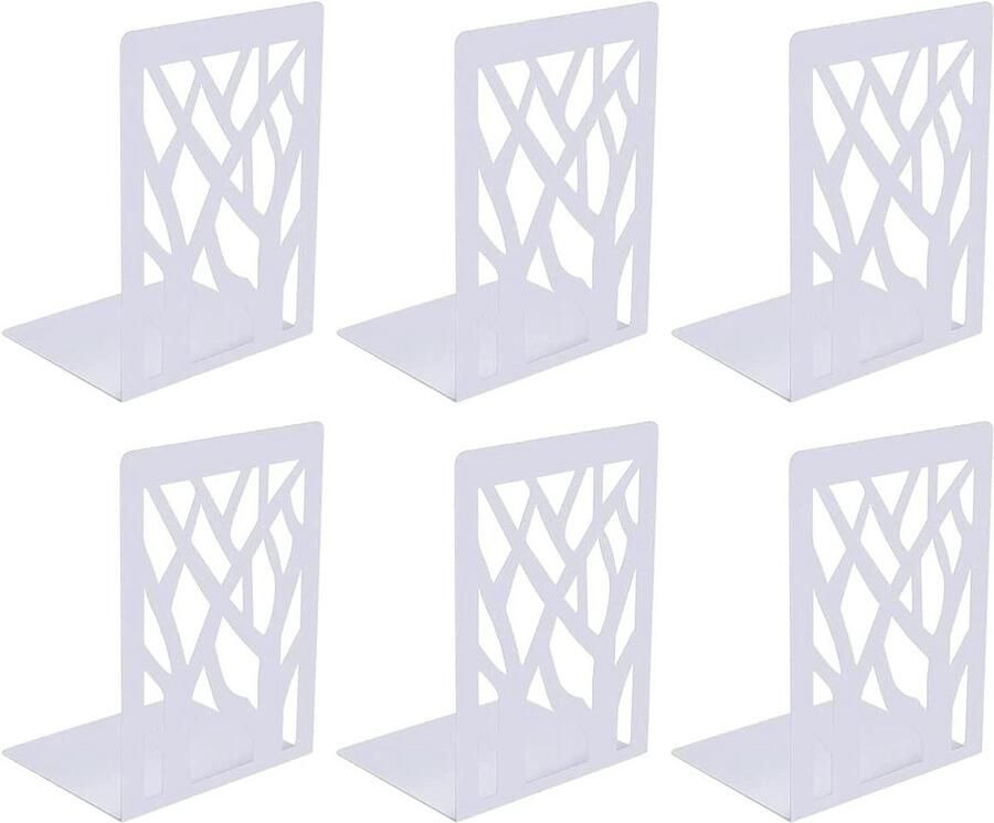 3 paar metalen boekensteunen Boekenhouder voor onzichtbare boekenkast Ideaal voor keuken kantoor school en bibliotheek