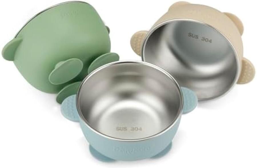 3 Pack RVS Baby Zuig Kommen