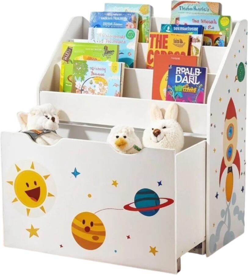 3 plankniveaus boekenkast plank MDF houten spaanplaat veiligheidsbeveiliging 62 5 cm x 29 5 cm x 70 cm