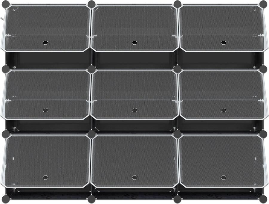 3 rijen en 6 lagen schoenenrek DIY schoenenrek plank schoenenkast maximale draagkracht 10 kg