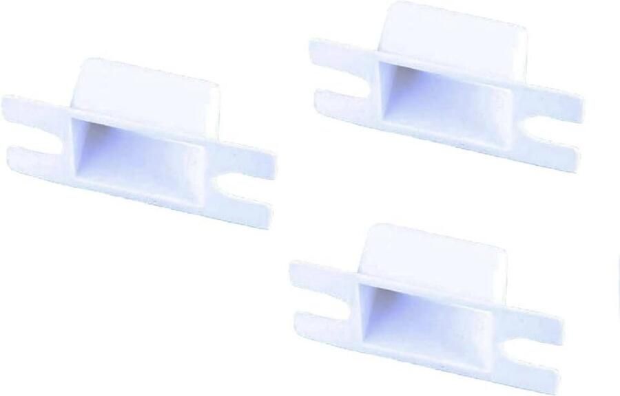 3 Stks Deur Strike Plaat Stofdoos Witte Plastic Klink Behoud Plaat Gesp Doos Voor Hout Metalen Deur