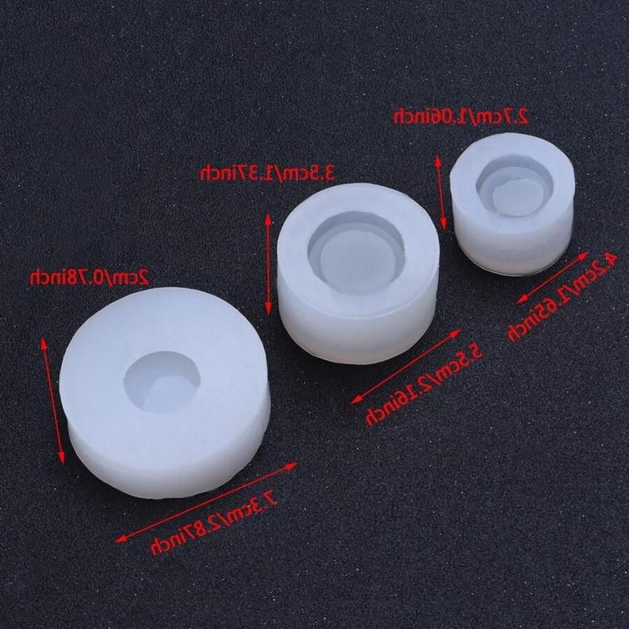 3 stks kunst decoratieve siliconen vormen voor het maken van grote kleine kommen schotels DIY schimmel vervaardiging gereedschap