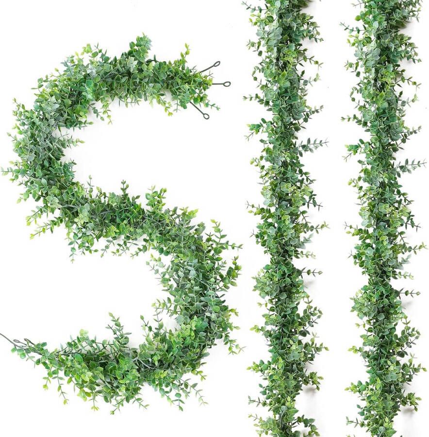 3 stuks kunstmatige eucalyptus slinger hangplanten 1 8 m bladgroen bruiloftsdecoratie thuis tafel keuken kantoor tuin