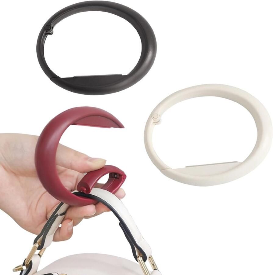 3 stuks Plastic Tas Haak voor Tafel Opvouwbare en Anti-slip Tafelhaak voor Dames Handtassen Draagbare Tassenhaak Tafelhaak voor tasse Draagbare Tafelhaak Handige Accessoire voor Onderweg Draagbare Tassenhaak