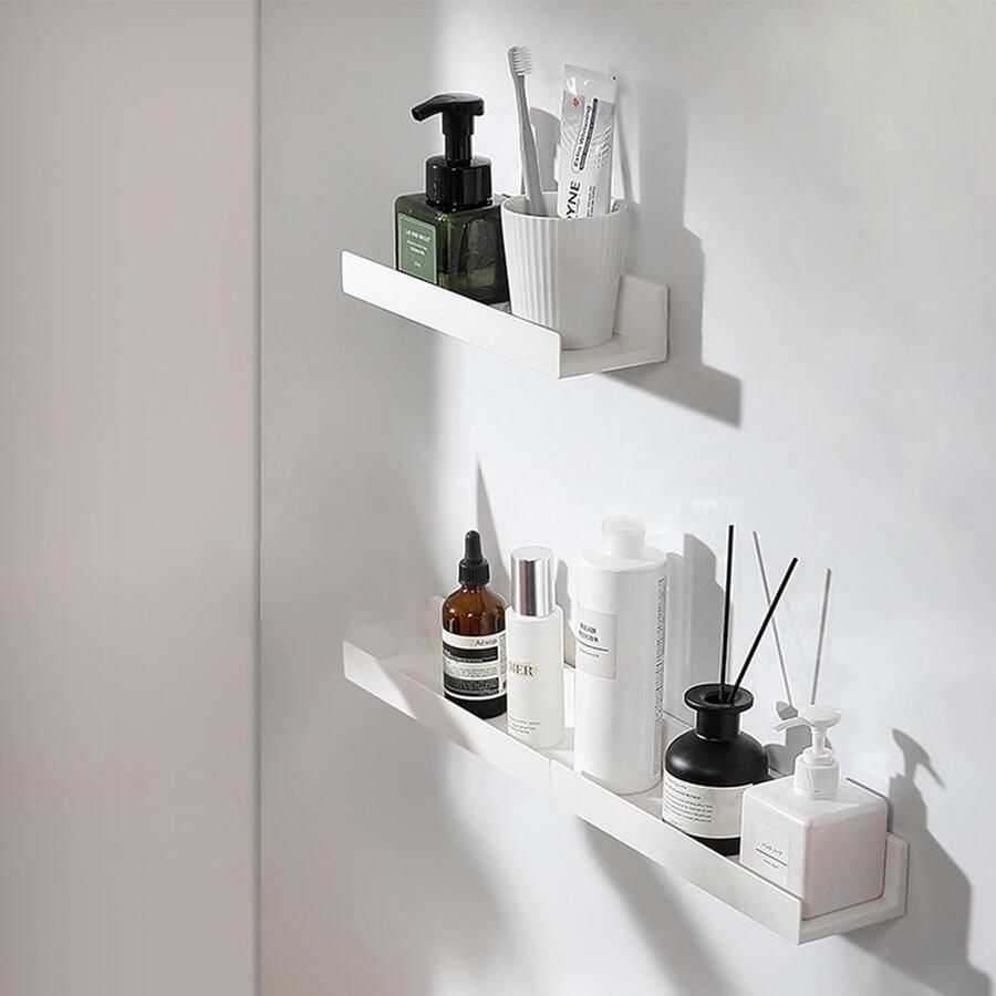 3 stuks wandplanken wit zonder boren plank zonder boren wandkeuken fotolijst rek voor fotolijst en decoratie voor woonkamer werkkamer slaapkamer keuken kantoor