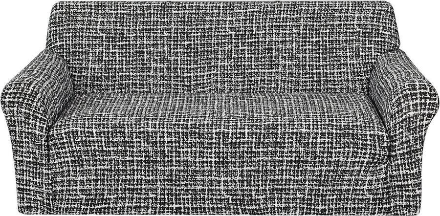 3-zits elastische bankovertrek antislip bankhoes stretch Kal patroon met 1 kussensloop