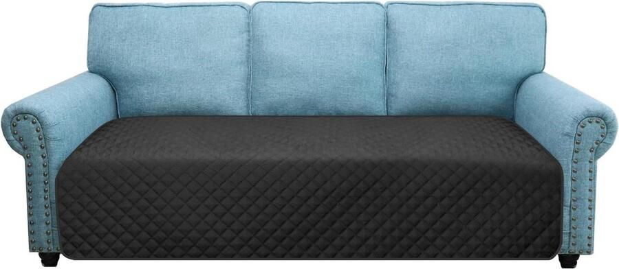 3-zits waterafstotende bankovertrek antislip wasbaar kinderen huisdieren honden katten bankkussens vier seizoenen universeel zwart