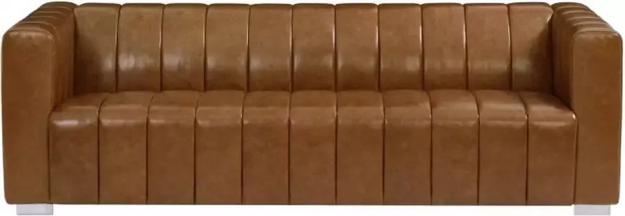 3-zitsbank van leer Vintage PARATU L 222 cm x H 69 cm x D 91 cm