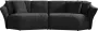3-zitsbank van Teddy-stof Antraciet DILARA L 275 cm x H 80 cm x D 100 cm - Thumbnail 2