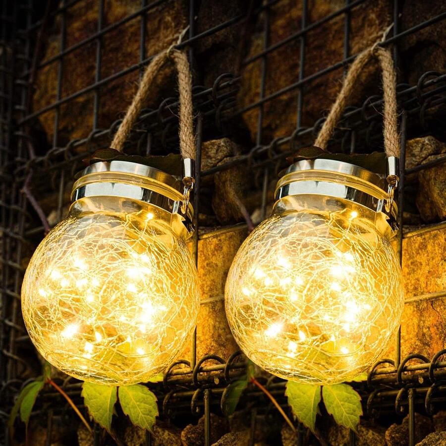 30 leds zonnelantaarn voor buiten warmwit decoratie voor buiten feest muur tafel bruiloft