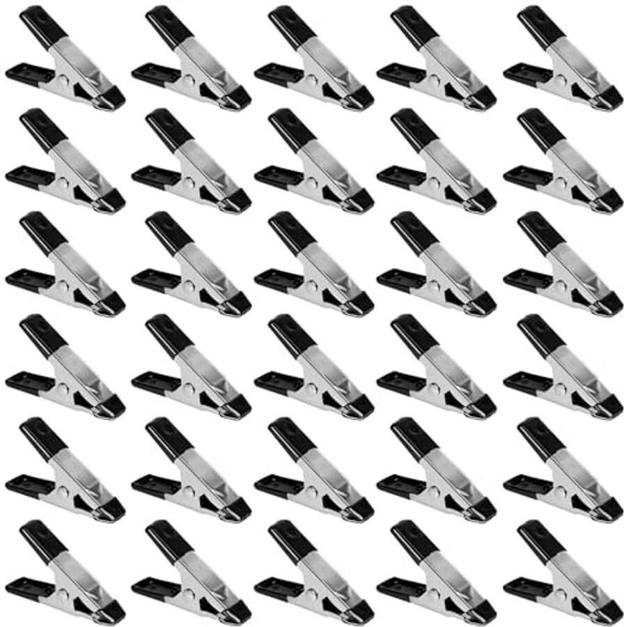 30 Stuks Kleine Klemmen Mini Veerklemmen voor Tuin & Ambachten Heavy Duty Chipclips