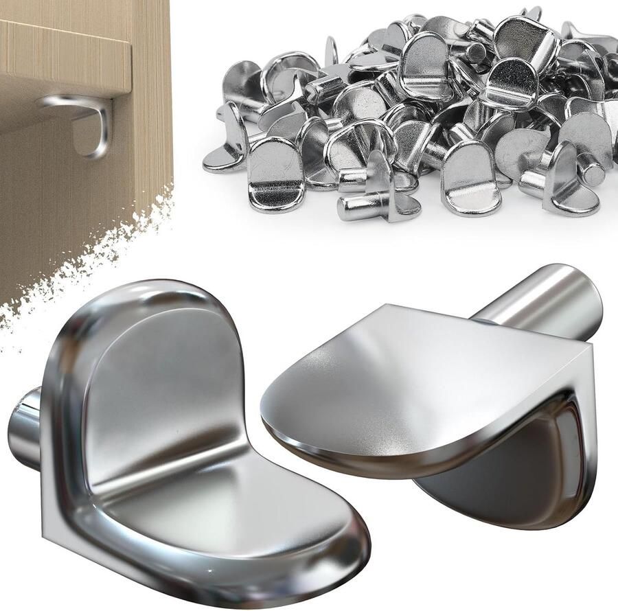 30 stuks plankdragers 5 mm L-vorm inlegplankhouder metalen bevestiging voor inlegplanken kledingkast kast rek kastwand meubels